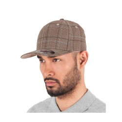 Casquette motif prince de galles personnalisé