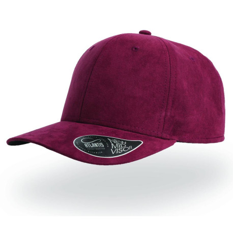 Casquette 6 pans mid visor faux suède vierge ou avec votre logo