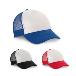 NICOLA. Casquette en polyester et filet personnalisé