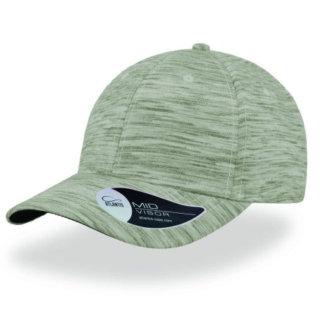 Casquette 6 pans Mid Visor effet chiné vierge ou à personnaliser