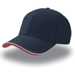 Casquette 6 pans contrastée vierge ou avec votre logo