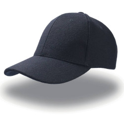 Casquette 6 pans en mélange laine/viscose vierge ou à personnalis
