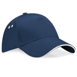 Casquette 5 panneaux bicolore vierge ou avec votre logo